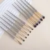 Mingxi Zhi Conjunto de 15 Pincéis de Maquiagem Pincel para Sombra Pincel para Iluminador Conjunto Completo para Iniciantes Conjunto de Pincéis de Maquiagem Não Absorventes
