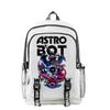 2024 Novo Produto Transfronteiriço Série Robô Universo Astro Bot Mochila Escolar para Estudante Bolsa Mensageiro Estojo