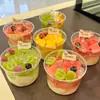 Copo Bobo Descartável Sorvete Sobremesa Mousse Bolo 360ml Tampa Panda Copo Bobo Copo Gordinho em Forma de U