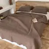 Colcha minimalista y cómoda estilo coreano lavada, colcha acolchada de una sola pieza, juego de tres piezas, manta para sofá de oficina y aire acondicionado