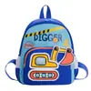 Mochila Escolar para Bebê de Jardim de Infância Desenho Animado Fofo Escavadeira Mochila para Meninos e Meninas 2025 Nova Bolsa Infantil de Comércio Exterior