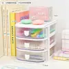 Caja de almacenamiento de escritorio tipo cajón para dormitorios de estudiantes, multifuncional para organizar papelería, cosméticos, pasadores y agendas