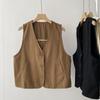 Estilo Salado Sentido Adolescente Estilo Japonés Algodón Herramientas Clip de Caballo Nuevo Otoño para Mujer Chaleco Universal Suelto Chaqueta Cárdigan