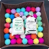 Suministro transfronterizo de bola secadora de lana para ropa suavizada bola secadora de lana bola de fieltro bolsa de tela 7.5cm