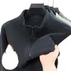 2026 Nueva Chaqueta de Forro Polar para Hombre con Cuello Alto, Cierre de Cremallera Casual Deportiva, Cardigan, Chaqueta Exterior Cálida para Hombre