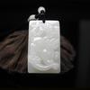 Origem e Fornecimento: Pingente de Jade Branco Afegão Atacado, Acessórios de Pingente de Jade para Corrente de Suéter Masculina e Feminina, Ornamentos de Jade para Pingente de Cintura