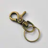 Acessórios de ferragens para bagagem gancho de corda de tração para animais de estimação grampo de liga de zinco chaveiro ferragens fivela de cachorro bronze