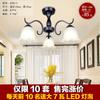 Candelabros de Estilo Americano, Iluminación de Hierro Forjado al por Mayor, Luces para Sala de Estar, Luces para Dormitorio, Candelabros Decorativos para Comedor, Luces de Techo, Retro Estilo Francés