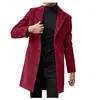 Comercio Exterior Transfronterizo Amazon Abrigo de Lana de Manga Larga para Hombre Otoño e Invierno Abrigo de Lana Traje de Lana Gabardina