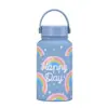 Botella de Agua Deportiva de Gran Capacidad Transfronteriza Taza Aislada de Doble Pared Taza con Asa Botella Espacial Portátil para Exteriores de Boca Grande Americana Impresa