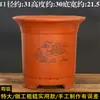 Vaso de Flores Bonsai para Plantas Extra Grande de Diâmetro Grande em Areia Roxa Fabricante de Plantio de Árvores em Varanda Vaso de Flores Grande Sino