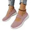Zapatos de Tela de Verano Nuevos para Mujer Temu Estilo Old Beijing Cruzados de Frontera Tallas Grandes Exportación Zapatos de Mujer Zapatos Tejidos Voladores Zapatos Casuales Zapatos de Madre