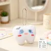 Llavero de Peluche Emoción Diente Colgante Pequeño Muñeco de Peluche Lindo Llavero Creativo para Mochila de Estudiante Decoración