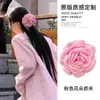 Caro mesmo estilo rosa seca clipe francês retro tridimensional flor estilo feriado hairpin back cabeça tubarão clipe
