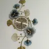 Nuevo Reloj Espejo Chino Creativo Sala de Estar Comedor Reloj Espejo Colgante Reloj de Pared de Lujo Ligero Reloj Colgante de Pared Decoración de Pared Hoja de Ginkgo