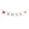 Bandera de Tirar de Madera con Letras para el Día de San Valentín, Decoración Creativa y Romántica para el Maletero del Coche, Bandera de Tirar Sorpresa para Propuesta de Cumpleaños