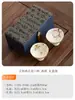 Xícara de Chá Osmanthus de Cerâmica de Alto Pé Pura Pintada à Mão no Atacado com Cor Sob Esmalte, Conjunto de Chá Kung Fu Novo Estilo Chinês para Mulheres