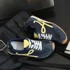 Tênis de Treino Alemão Estilo Ballet Retrô Cores de Outono 2026 Bloco de Cores Plano Casual Confortável Versátil Esportivo Sola Grossa Tênis de Skate