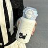 Taza Termo Portátil de Acero Inoxidable 316, Simple, de Nicho, que no Choca, para Estudiantes, Dibujos Animados Lindos para Niños, Taza de Bolsillo Pequeña