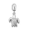 2025 Nova Série Oceano Tartaruga Borboleta Gota de Óleo Animal Aço Inoxidável Contas de Furo Grande Pingentes Charms Panjia