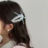 Novo Estilo Ballet de Verão Doce Renda Pérola Laço Fita Grampo de Cabelo Presilha Lateral Presilha para Cabelos Quebrados Acessórios de Cabelo