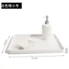 Bandeja Cuadrada de Plástico Taza de Agua Bandeja para Té Taza de Té de Lujo Ligero Blanco Bandeja de Almacenamiento para Tazas de Té Bandeja de Almacenamiento Doméstico de Melamina