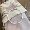 Pulseira Mobius Fushi de Prata Esterlina 999 para Mulheres Padrão Torcido Simples Pulseira de Prata Pura Sólida Estilo Básico Versátil de Nicho