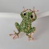 Broche de Tulipán y Rosa con Incrustaciones de Diamantes Baño de Oro Real Diseño de Nicho Elegante Ramillete Joyería para Ropa Anti-luz