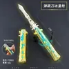 Juego Anime Rey de Hielo Arma 22cm Cuchillo de Salto Bomba Molde Aleación de Zinc Accesorios Artesanías Juguetes No Cortantes