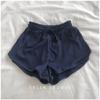 Pantalones cortos de seda de hielo para mujer, estilo coreano, holgados, ajustados, de pierna ancha, deportivos elásticos, ajustados, ropa de verano