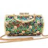 Nuevo Llegada Bolso de Banquete de Metal Hueco con Incrustaciones de Diamantes de Gran Capacidad Bolso de Mano de Caja Dura Comercio Exterior Banquete Bolso de Mujer Bolso para Vestido de Noche