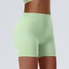E-commerce Transfronteiriço Europa e América Calças de Yoga Justas Perfeitas Controle da Barriga Secagem Rápida Cintura Alta Pêssego Comprimento Três Quartos Yoga Sensação de Pele Zero Shorts