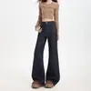 26 Jeans Acampanados Bordados Elásticos para Mujer, Corte Holgado, No Ajustados, Pantalones de Campana Retro, Adelgazantes, Pantalones Largos Versátiles, Dropshipping Disponible