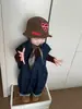 Ropa Infantil Pantalones para Niños 2026 Primavera Nuevo Estilo Niños y Niñas Holgados de Mezclilla Pierna Ancha Mono Casual para Bebé Pantalones Largos