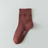 Meias de algodão de Xinjiang para homens, de cano médio, para primavera e outono, de algodão antibacterianas, para outono e inverno, de algodão desodorante, absorventes de suor, meias de algodão respiráveis para homens