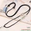 Dongling jade colar corda high-end handmade fivela de segurança trançado corda amarrado jade pingente de ouro Hetian jade cera de abelha pescoço corda
