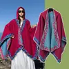 Xale boêmio capa exótica feminina turismo de Xinjiang viagem à pradaria usar combinar foto estilo étnico peça externa capa