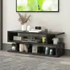 Móvel de TV simples para sala de estar, armário de parede longo de chão para armazenamento, móvel de TV minimalista moderno para apartamentos pequenos e casas de aluguel