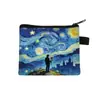 Porta-moedas Artístico Van Gogh Transfronteiriço, Porta-cartões Moderno com Estampa de Desenho Animado, Bolsa de Armazenamento Personalizada para o Dia dos Namorados, Venda Quente no Atacado