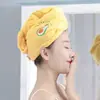 Touca de Veludo Coral para Secar o Cabelo para Mulheres, Espessa, Absorvente de Água, Turbante de Secagem Rápida, Macia, Amiga da Pele, Antibacteriana, Anti-Ácaros, Touca de Banho, Touca para Secar o Cabelo