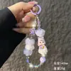Boneca Chorando da Moda Charmoso Pingente para Celular Tira de Celular Cor Color-Blocking Versátil Pom-Pom Cristal Corrente para Celular Acessório de Chaveiro para Bolsa de Pulso