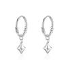 Pendientes de plata de ley S999, pendientes de pie, pendientes de plata de ley para mujer, pendientes pequeños circulares, pendientes de oro, pendientes gratis