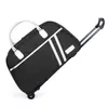 Bolsa de Viagem Feminina Grande Capacidade com Rodinhas Bolsa Portátil Estilo Coreano Viagem de Curta Distância Bagagem de Mão Leve Dobrável para Estudantes Homens