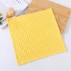 Toalla cuadrada de algodón de nido de abeja estilo japonés algodón puro color sólido simple toalla cuadrada absorbente suave transpirable gofre toalla cuadrada toalla de mano