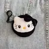 Monedero de felpa de gatito KT lindo, llavero de muñeca de dibujos animados, bolso pequeño, accesorio para estudiante, bolso de mano pequeño, disponible para venta al por mayor