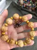 Pulsera de Madera de Durazno Loto cuentas de Buda talladas 0.8/1.0/1.2/1.5, 1.8 Estilo pulsera de pareja para hombres y mujeres
