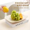 Plato de Fruta Transparente PET de Grado Alimenticio para el Hogar, Sala de Estar, Mesa de Centro, Plato para Snacks y Dulces, Alto Valor de Color, Plato para Pastel y Postre