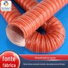 Duto de ar de silicone vulcanizado de alta temperatura espessado tubo de silicone para mangueira de exaustão de fumaça de ventilação de máquina de sopro de filme de secagem resistente a altas temperaturas vermelho