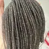 Cristal Natural 3*4mm Obsidiana Cuentas de Disco Facetadas Cuentas Sueltas Obsidiana de Hielo Cuentas Planas Cuentas Semiacabadas