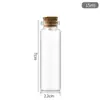 Garrafa de vidro transparente com rolha garrafa de deriva garrafa dos desejos chá perfumado tubo de Cordyceps garrafa para joias diy garrafa pequena atacado